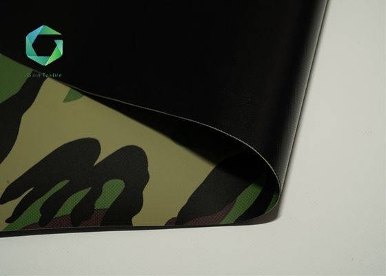 Camouflage Woven Vinyl Tent Fabric 650gsm , Anti Uv Camo Tent Fabric Military Grade