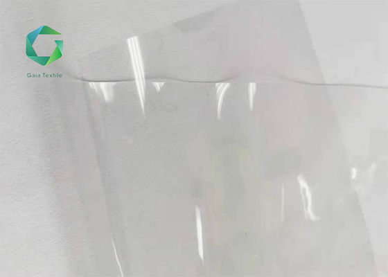 Plasticizer PVC Transparent Fabric 0.35mm Super Clear Flame Retardant Vinyl 2m Width